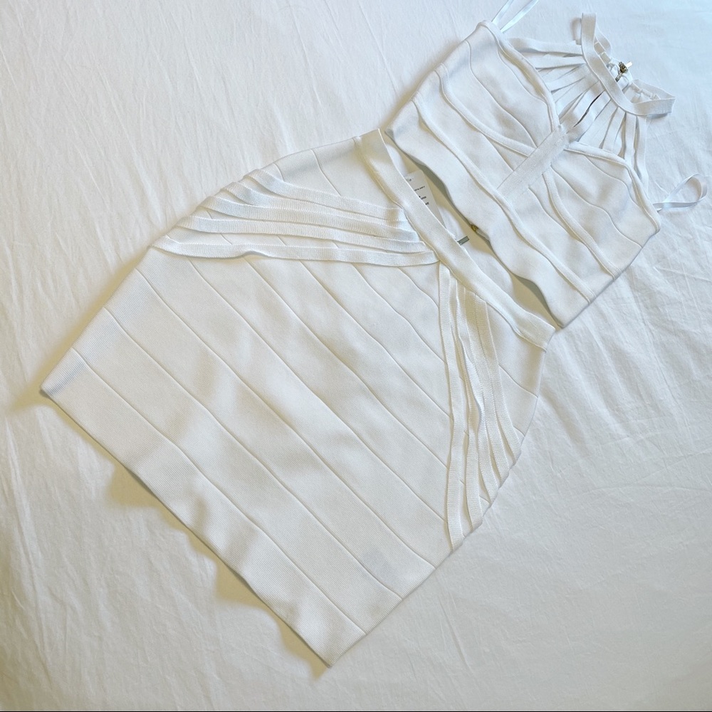 NWT Two-Piece Bebe Bandage skirt (S) and top (XS)